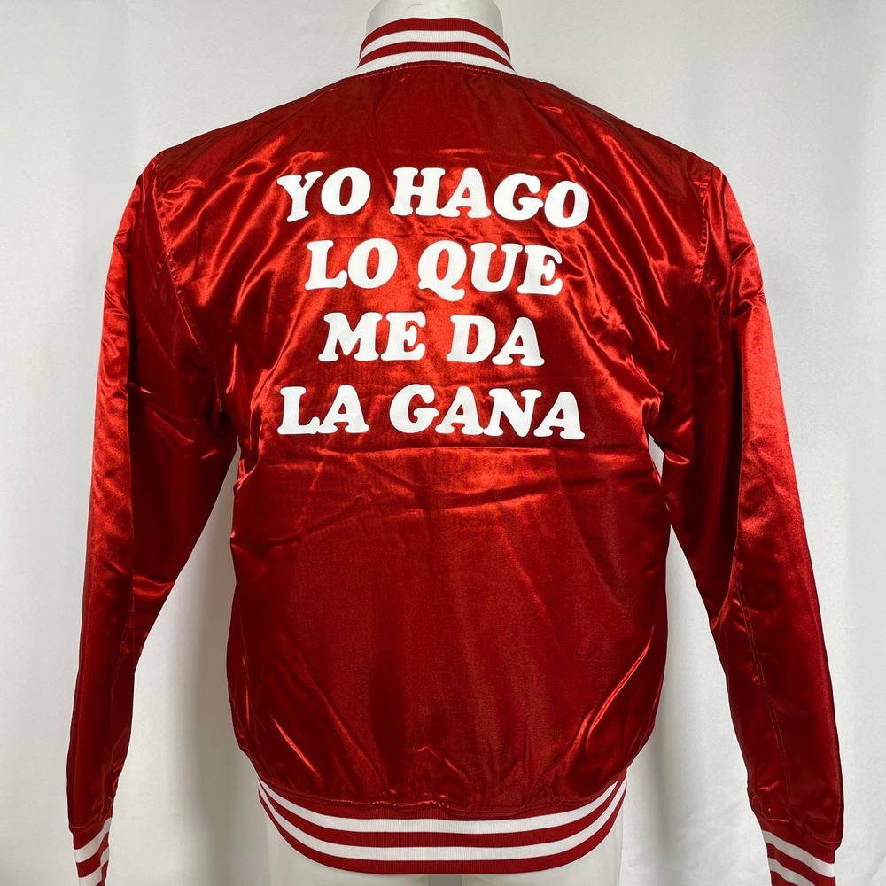 Yo Hago Lo Que Me Da La Gana HIJA DE TU MADRE Red Bomber Jacket Women's LARGE